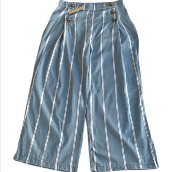 Appraisal NWT stripped cropped trouser pants size medium - Picture 1 of 8